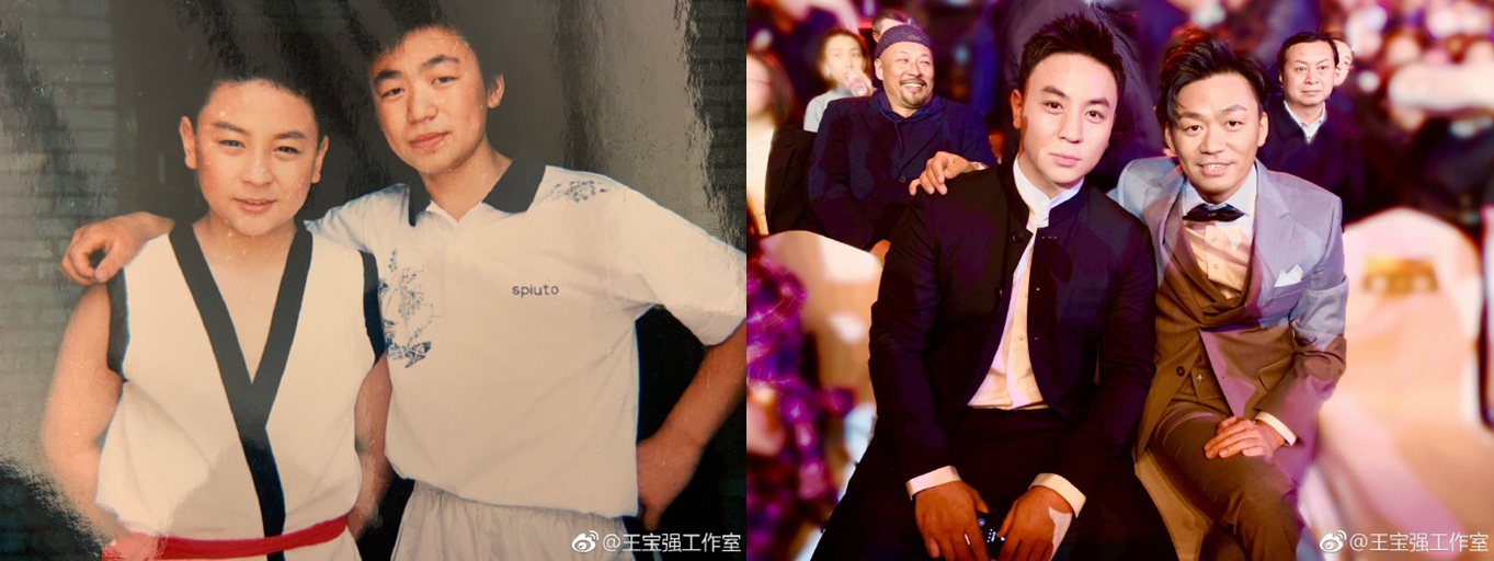 王宝强释小龙二人青涩旧照曝光　揭明星罕见合影